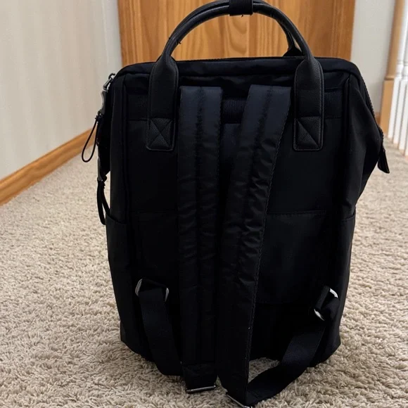 Baggallini Soho Laptop Handled Travel Backpack, Black - Picture 2 of 14